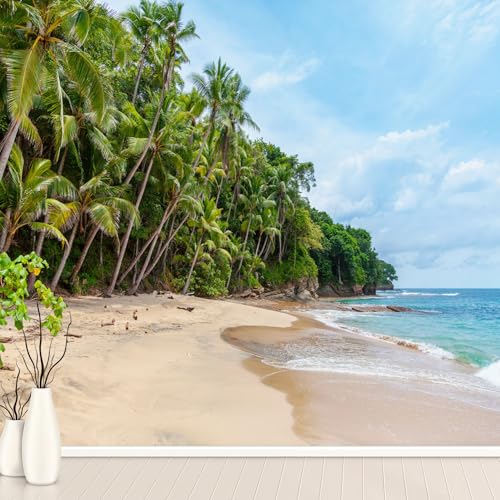 Strand Meer Palmen Landschaft Tapete Selbstklebende Fototapete Tropische Pflanzen Tapeten Blauer Himmel Wandtapete Vinyl Wasserdicht Wandaufkleber für Wohnzimmer Schlafzimmer Küchen 250x175 cm Strand Meer Palmen Landschaft Tapete Selbstklebende Fototapete Tropische Pflanzen Tapeten Blauer Himmel Wandtapete Vinyl Wasserdicht Wandaufkleber für Wohnzimmer Schlafzimmer Küchen 250x175 cm von Generisch