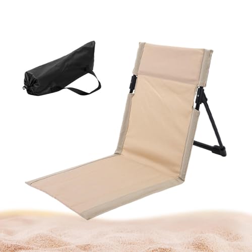 Strandkorb Mit Verstellbarer Rückenlehne,Leichter Klappbar Strandstühle,Wasserfeste Strandliege,Tragbare Strandmatte,Klappbarer Loungesessel,Strandliegestuhl Für Terrasse,Bräunen,Reisen,Entspannen von Generisch