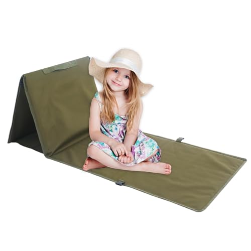 Strandliegestütze, tragbare Lounger - Stabile Faltbare Matte Camping Pad Beach Stuhl | Leichte Liegematte Rückenlehne für den Außengebrauch auf Gras oder Fels gemahlen von Generisch