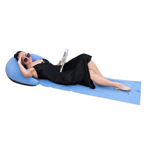 Strandmatte Mit Rückenlehne, Klappbar Stranddecke Mit Aufblasbar Kissen, Tragbare Sonnenliege Einzel Für Draußen Garten Reise 160 X 70 cm Strandmatte Mit Rückenlehne, Klappbar Stranddecke Mit Aufblasbar Kissen, Tragbare Sonnenliege Einzel Für Draußen Garten Reise 160 X 70 cm von Generisch
