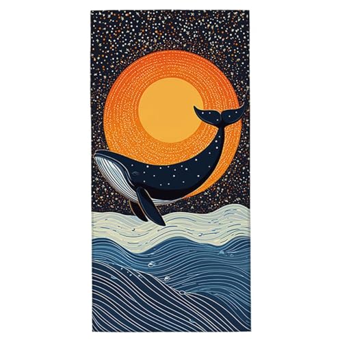 Strandtuch Wal Mikrofaser Handtuch Strandtuch XXL 90x180 cm Saunahandtuch Schnelltrocknend Badetuch Sporthandtuch Leichte Sandfrei Strandhandtuch Groß Fitness Handtuch für Strand Reise Urlaub I-01 Strandtuch Wal Mikrofaser Handtuch Strandtuch XXL 90x180 cm Saunahandtuch Schnelltrocknend Badetuch Sporthandtuch Leichte Sandfrei Strandhandtuch Groß Fitness Handtuch für Strand Reise Urlaub I-01 von Generisch