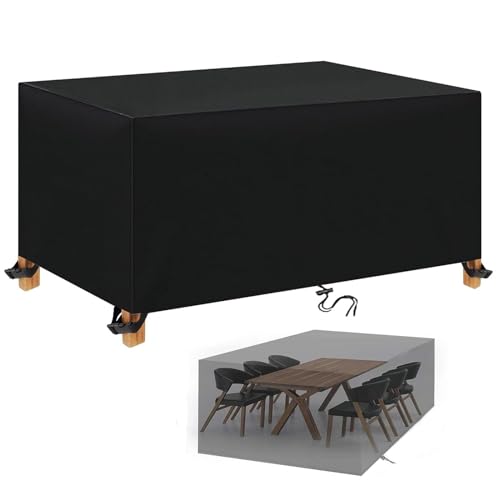 Strapazierfähige, wasserdichte, UV-beständige Gartenmöbelabdeckung für Terrasse, Garten und Rattan-Sets von Generisch