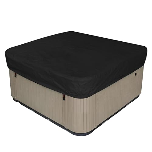 Strapazierfähige, wasserdichte Whirlpool-Abdeckung – 210D-Polyester-Spa-Abdeckung für Outdoor-Schutz, UV- und windbeständig, passend für 231 x 231 x 30 cm große quadratische Whirlpools Strapazierfähige, wasserdichte Whirlpool-Abdeckung – 210D-Polyester-Spa-Abdeckung für Outdoor-Schutz, UV- und windbeständig, passend für 231 x 231 x 30 cm große quadratische Whirlpools von Generisch