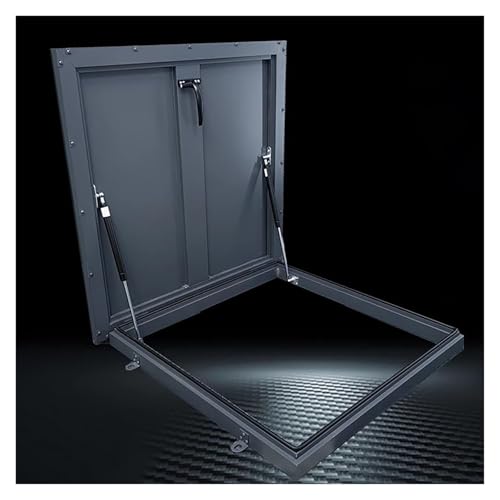 Strapazierfähige Dachluke aus verzinktem Stahl mit Hebestützen, langlebige Wartungszugangsabdeckung für Keller, Brunnenkopf und Dachfenster Strapazierfähige Dachluke aus verzinktem Stahl mit Hebestützen, langlebige Wartungszugangsabdeckung für Keller, Brunnenkopf und Dachfenster von Generisch