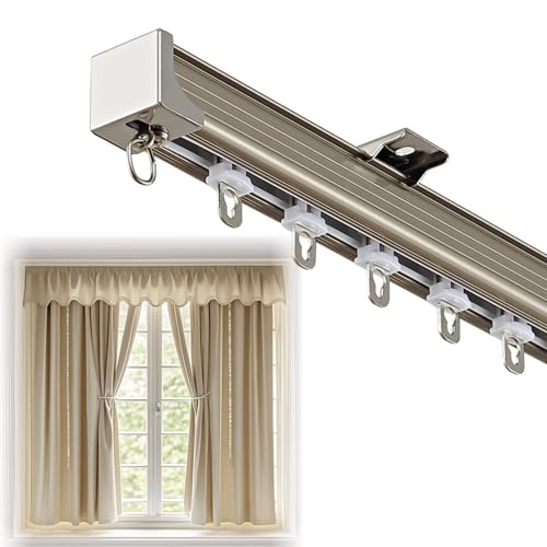 Strapazierfähige Deckenvorhangschiene aus Aluminiumlegierung, leiser Schieberaumteiler für Büro, Hotel, Schlafzimmer von Generisch