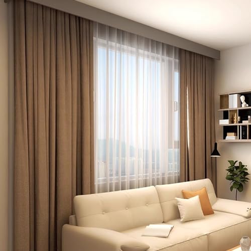 Strapazierfähige Deckenvorhangschiene und Volant für Fenster, Doppelschienen-Vorhang, Querbehang für Schlafzimmer und Büro Strapazierfähige Deckenvorhangschiene und Volant für Fenster, Doppelschienen-Vorhang, Querbehang für Schlafzimmer und Büro von Generisch