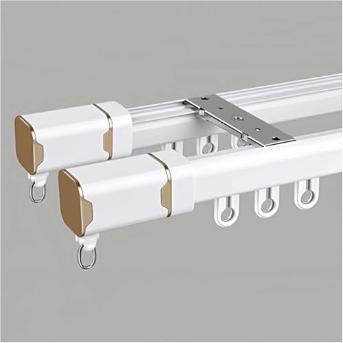 Strapazierfähige Doppel-Vorhangschiene – Holzmaserung Wandvorhang Ra für Raumteiler, Wohnzimmer und Schlafzimmer – Messing, 3,8 m Strapazierfähige Doppel-Vorhangschiene – Holzmaserung Wandvorhang Ra für Raumteiler, Wohnzimmer und Schlafzimmer – Messing, 3,8 m von Generisch