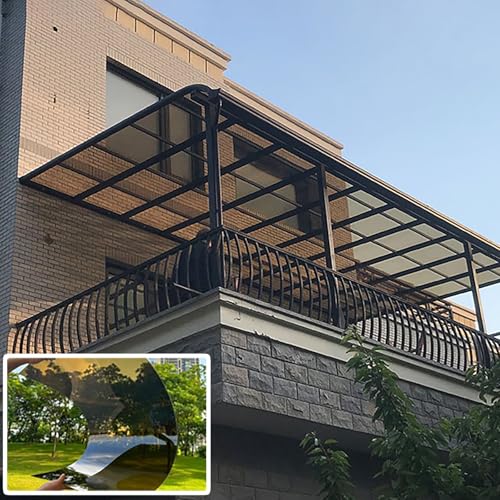 Strapazierfähige Polycarbonat-Abdeckplatte, UV-Schutz, transparente PC-Platte, leicht zu schneiden, Ersatz für Garage und Pavillon, Braun, 80 x 900 cm Strapazierfähige Polycarbonat-Abdeckplatte, UV-Schutz, transparente PC-Platte, leicht zu schneiden, Ersatz für Garage und Pavillon, Braun, 80 x 900 cm von Generisch