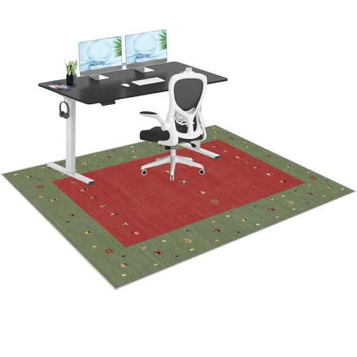 Strapazierfähige Teppich-Bodenschutzmatte für Bürostuhl, rutschfeste Gaming-Stuhlmatte für Teppich und Hartholz, Mehrzweck-Schreibtischstuhlmatte, 130 x 160 cm, langlebig und groß Strapazierfähige Teppich-Bodenschutzmatte für Bürostuhl, rutschfeste Gaming-Stuhlmatte für Teppich und Hartholz, Mehrzweck-Schreibtischstuhlmatte, 130 x 160 cm, langlebig und groß von Generisch