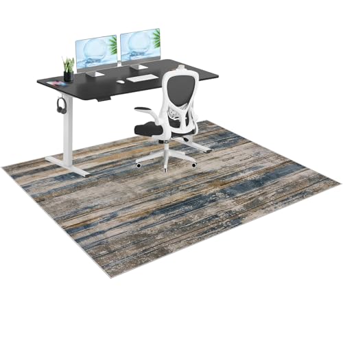 Strapazierfähige Teppich-Bodenschutzmatte für Bürostuhl, rutschfeste Gaming-Stuhlmatte für Teppich und Hartholz, groß, 120 x 150 cm, Mehrzweck-Computer-Schreibtischstuhl-Matte Strapazierfähige Teppich-Bodenschutzmatte für Bürostuhl, rutschfeste Gaming-Stuhlmatte für Teppich und Hartholz, groß, 120 x 150 cm, Mehrzweck-Computer-Schreibtischstuhl-Matte von Generisch