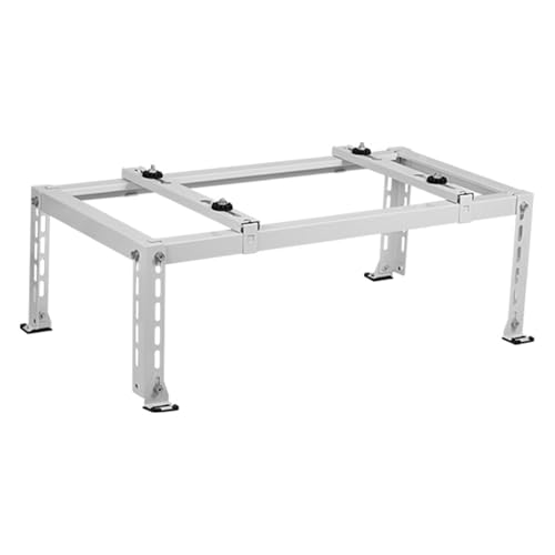 Strapazierfähige Universal-Ständerhalterung für kanallose Mini-Split-Wechselstrom- und Wärmepumpe, Outdoor-Anti-Vibrations-Stützbasis, doppellagiger Bodenständer für HVAC-Systeme von Generisch
