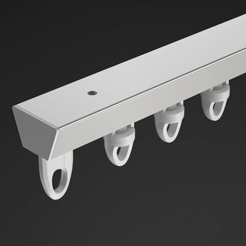 Strapazierfähige Vorhangschiene – Deckenhalterungssystem für Vorhänge und Raumteiler, eleganter Schiebe-Stil, ideal für Duschvorhänge von Generisch