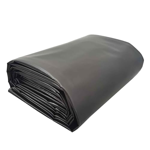 Strapazierfähige schwarze Teichfolie für Fischteiche, Landschaftsbau und Wasserspiele – Unterlage 4 x 6 m bis 10 x 12 m, ideal für Bachläufe und Springbrunnen (5 x 6 m) von Generisch