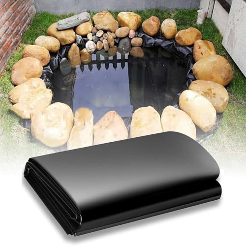 Strapazierfähige schwarze Teichfolie – undurchlässige Membran, erhältlich in den Größen 300 cm x 400 cm bis 10 x 12 m, für große Fischbecken, Gartenbrunnen und künstliche Seen Strapazierfähige schwarze Teichfolie – undurchlässige Membran, erhältlich in den Größen 300 cm x 400 cm bis 10 x 12 m, für große Fischbecken, Gartenbrunnen und künstliche Seen von Generisch