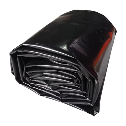 Strapazierfähige schwarze flexible Teichfolie für Gartenpool kleiner Teich Fischteich Bachläufe Springbrunnen Koiteiche – wasserdichte Abdeckung (13 x 18 m) von Generisch