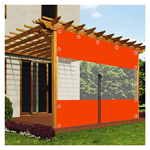 Strapazierfähige wasserdichte Plane mit Reißverschluss und Haken, Outdoor-Abdeckung für Carports, Veranden, Pavillons und Vordächer, strapazierfähige Kunststoffplane (2 x 2,5 m) von Generisch