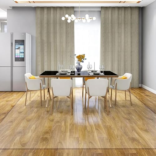 Strapazierfähiger, transparenter Vinyl-Läufer, 1,5 mm, Bürostuhlmatte und Hartholzbodenschutz, leicht zu reinigen, rechteckige Fußmatte, schneidbar, 0,6 x 6,4 m für maximale Bodensicherheit von Generisch