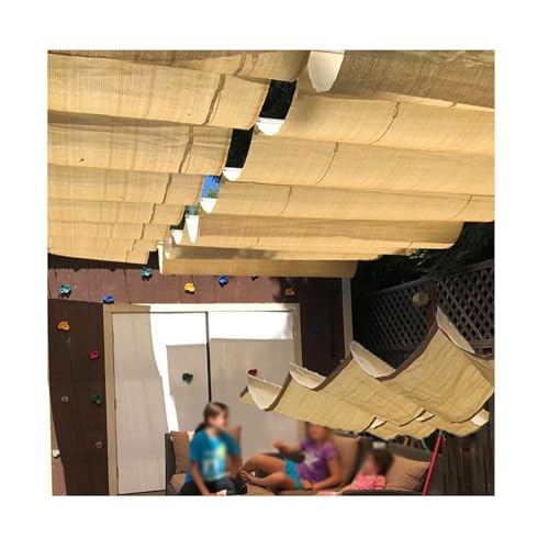 Strapazierfähiger 90 % UV-Ersatzdach für Pergola und Terrasse, Schiebewellen-Design, inklusive Kabelbeschlägen (B x L x L), 3 x 13 m (B x L x L) von Generisch