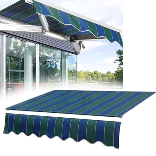 Strapazierfähiger Ersatzstoff für Terrassenmarkise, UV-beständig, mit Volant für Türen und Fenster, 7 x 2,5 m, einziehbares Schattentuch Strapazierfähiger Ersatzstoff für Terrassenmarkise, UV-beständig, mit Volant für Türen und Fenster, 7 x 2,5 m, einziehbares Schattentuch von Generisch