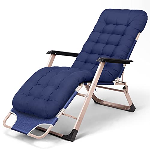 Strapazierfähiger Zero Gravity Loungesessel, übergroß, 150 kg Kapazität, zusammenklappbar, für Outdoor, Terrasse, Camping, Entspannung, ergonomisches Design von Generisch