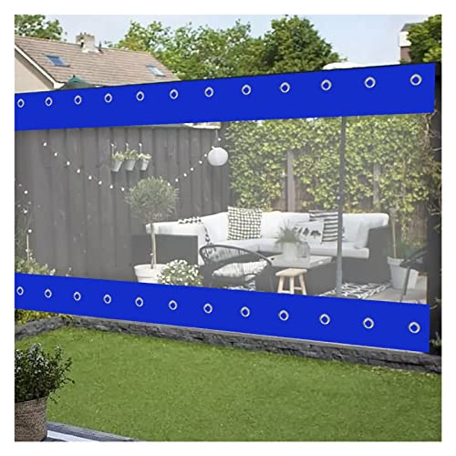 Strapazierfähiger wasserdichter Planen-Vorhang aus transparentem PVC mit Ösen, Außenpaneel für Pergola, Zelt, Seitenterrasse, 2,4 x 2,5 m Strapazierfähiger wasserdichter Planen-Vorhang aus transparentem PVC mit Ösen, Außenpaneel für Pergola, Zelt, Seitenterrasse, 2,4 x 2,5 m von Generisch