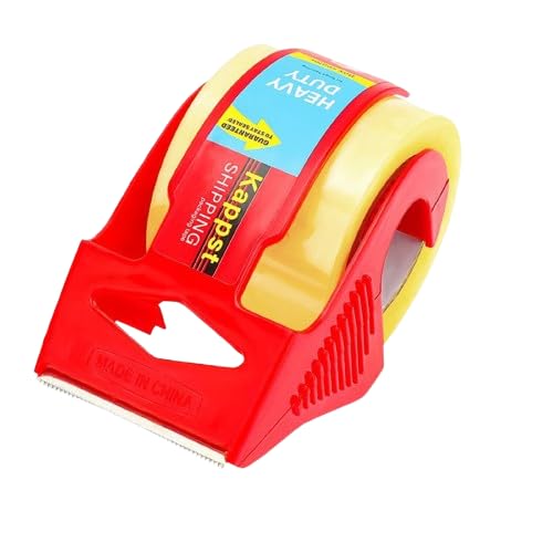 Strapazierfähiges, transparentes Packband mit Spender, 1 Rolle mit nachfüllbarem Spender, 4,7 cm x 30 m, Industriequalität, Versandklebeband für Umzug, Versand und Lagerung Strapazierfähiges, transparentes Packband mit Spender, 1 Rolle mit nachfüllbarem Spender, 4,7 cm x 30 m, Industriequalität, Versandklebeband für Umzug, Versand und Lagerung von Generisch