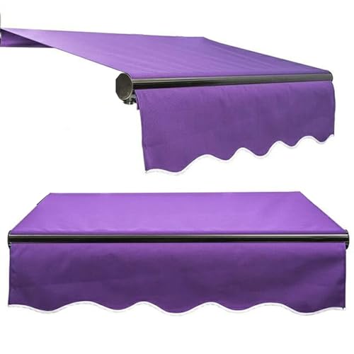 Strapazierfähiges 280 g Polyester-Ersatzdach für den Außenbereich, einziehbar, für Garten, Terrasse, Balkon, 5 x 1,5 m, Lila, kein Teleskoparm Strapazierfähiges 280 g Polyester-Ersatzdach für den Außenbereich, einziehbar, für Garten, Terrasse, Balkon, 5 x 1,5 m, Lila, kein Teleskoparm von Generisch