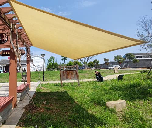 Strapazierfähiges Schattennetz mit Ösen, quadratisch, für Garten, Gewächshaus, Terrasse, Pflanzenschutz, UV-beständige Abdeckung für den Außenbereich, 2 x 6 m, Beige von Generisch