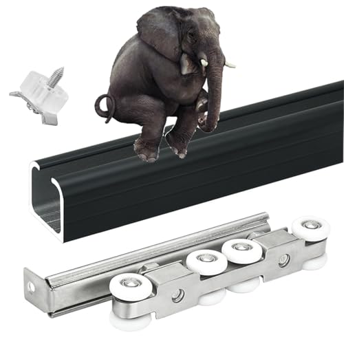 Strapazierfähiges Schiebetür-Hardware-Kit – flaches Profil-Taschentürsystem für den Außenbereich Strapazierfähiges Schiebetür-Hardware-Kit – flaches Profil-Taschentürsystem für den Außenbereich von Generisch