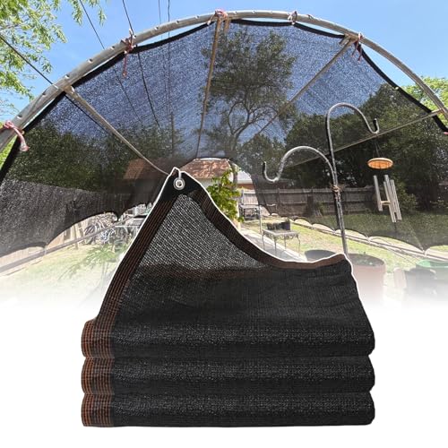 Strapazierfähiges schwarzes Schattentuch, 3 x 10 m, reißfest, mit Ösen, einfach zu installieren, Sonnenschutznetz für Pergolen, Garten und Terrasse Strapazierfähiges schwarzes Schattentuch, 3 x 10 m, reißfest, mit Ösen, einfach zu installieren, Sonnenschutznetz für Pergolen, Garten und Terrasse von Generisch