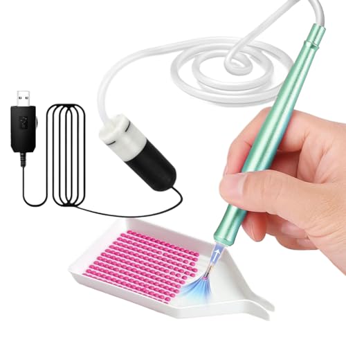 Strassstein Kunst Stift, Elektrischer Vakuum Strassstein Kunst Malstift, Automatischer Applikator USB Zubehör Tragbar Für Deko Bastelprojekte Anfänger von Generisch