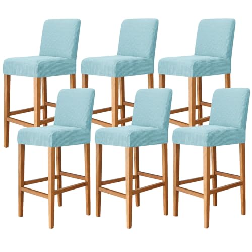Stretch-Barhocker-Schonbezug – abnehmbare, waschbare elastische Stuhlhussen für Ess- und SRT-Rückenlehne – stilvoller Möbelschutz, universelle Passform Stretch-Barhocker-Schonbezug – abnehmbare, waschbare elastische Stuhlhussen für Ess- und SRT-Rückenlehne – stilvoller Möbelschutz, universelle Passform von Generisch