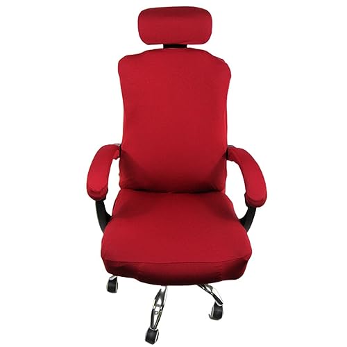 Stretch Bürostuhl Bezug Bürostuhlabdeckung mit Kopfstütze und Armlehnenbezug, Elastische Gaming Stuhl Überzug Kratzfest Universeller Stuhlhussen für Bürostuhl, H Stretch Bürostuhl Bezug Bürostuhlabdeckung mit Kopfstütze und Armlehnenbezug, Elastische Gaming Stuhl Überzug Kratzfest Universeller Stuhlhussen für Bürostuhl, H von Generisch