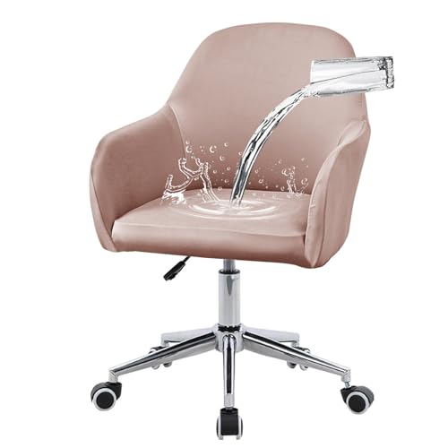 Stretch Esszimmerstuhlhussen mit Armlehnen – Elastische Schonbezüge für Drehbürostühle und Sessel, Schoner für Wohnzimmer und Schlafzimmer von Generisch