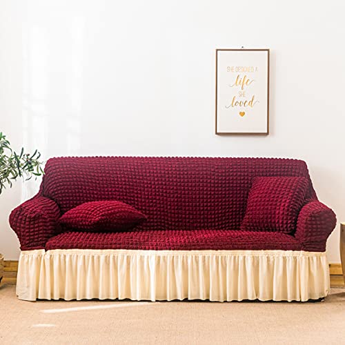 Stretch-Sofabezug mit Rüschenrock – weicher, elastischer Stoff, 3D-Blasen-Spandex für 2-Sitzer-Kindersofa, stilvoll, leicht zu reinigen, perfekte Heimdekoration Stretch-Sofabezug mit Rüschenrock – weicher, elastischer Stoff, 3D-Blasen-Spandex für 2-Sitzer-Kindersofa, stilvoll, leicht zu reinigen, perfekte Heimdekoration von Generisch