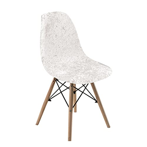 StretchChair Bezüge 4er Set Universal Waschbar Skandinavische Esszimmerstuhl Schonbezüge Weiß Stretch Polster für Küchenstühle Eleganter Schutz Einfache Passform von Generisch