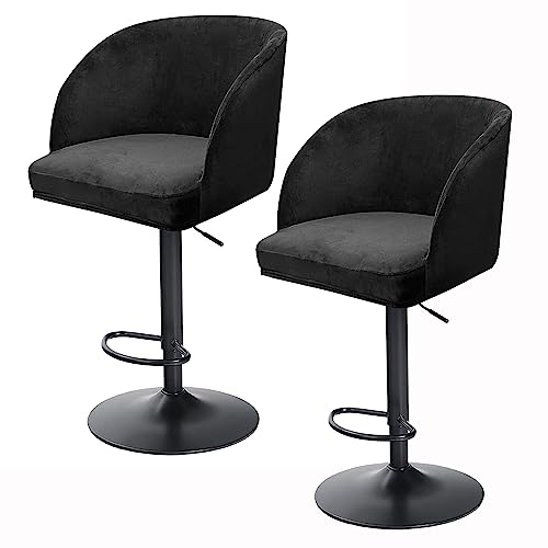 Stretchable Black Dining Room Chair Covers Set of 2 4 for Curved Round Back Bar Stools with Arms Swivel Chair Protectors for Home Office and Counter Use Stretchable Black Dining Room Chair Covers Set of 2 4 for Curved Round Back Bar Stools with Arms Swivel Chair Protectors for Home Office and Counter Use von Generisch