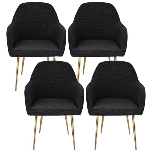 Stretchable Light Grey Dining Chair Covers Set of 6Washable Spandex Slipcovers with Armrests & Curved Back Design for Party DecorFits Standard Chairs Stretchable Light Grey Dining Chair Covers Set of 6Washable Spandex Slipcovers with Armrests & Curved Back Design for Party DecorFits Standard Chairs von Generisch