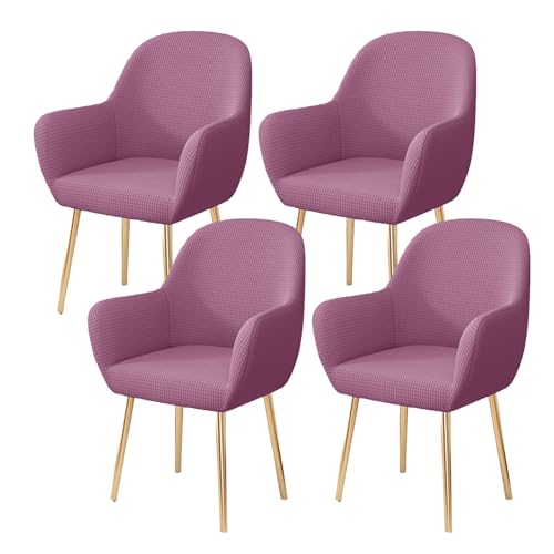 Stretchable Removable Dining Chair Cover Set Soft Spandex Fabric for Living Room & Office Machine Washable 4 Pieces PurpleModern Dining Room Decor Stretchable Removable Dining Chair Cover Set Soft Spandex Fabric for Living Room & Office Machine Washable 4 Pieces PurpleModern Dining Room Decor von Generisch