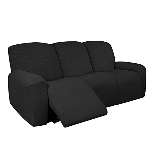 Stretchbezug für 2-Sitzer-Sofa, weicher, dicker Schonbezug mit Fernbedienungstasche, langlebiger Möbelschutz von Generisch