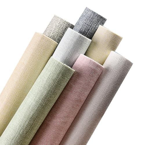 Strukturierte Leinentapete zum Abziehen und Aufkleben, selbstklebende Vinylfolie für Möbel, Kleiderschränke, Schlafzimmer und Wohnzimmer, DIY-Makeover, abnehmbares Kontaktpapier für einfache Strukturierte Leinentapete zum Abziehen und Aufkleben, selbstklebende Vinylfolie für Möbel, Kleiderschränke, Schlafzimmer und Wohnzimmer, DIY-Makeover, abnehmbares Kontaktpapier für einfache von Generisch