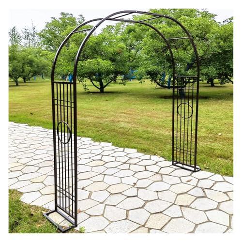 Stützbögen for Hochzeitsspaliere aus Metall, langlebig und robust, for Kletterpflanzen und Rosen, Hochzeitsbogen-Dekoration im Freien(Bronze,3x2.3x0.4m) von Generisch