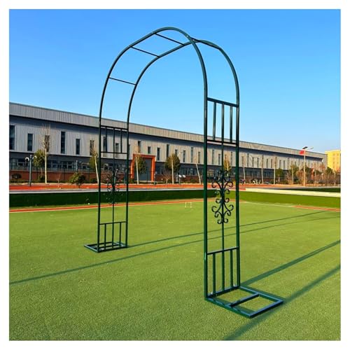 Stützrahmen for Pergola-Spalier, Kletterpflanze zur Gartenverschönerung, dekorative Pflanzenstütze for Blumen, for die Terrasse im Hinterhof (grün)(2.6x2.67x0.4m) von Generisch