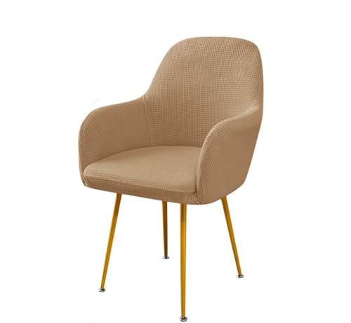 Stuhlhussen 2er Set - Universal Spandex für Ess- & Bürostühle, rutschfest, atmungsaktiv, maschinenwaschbar, Cremegrau - Perfekt für Heimdekoration von Generisch
