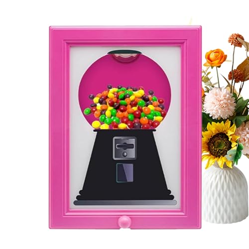 Süßigkeiten Spender Rahmen | Wandmontierter Kaugummiautomat | Süßigkeitenspender Bilderrahmen | Candy Dispenser Picture Frame | Party, Küche, Speisekammer, Wohnzimmer, Elegant, Schreibtisch, Zuhause von Generisch
