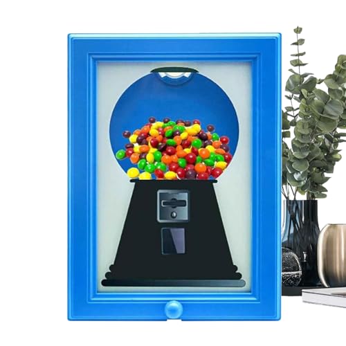 Süßigkeiten Spender Rahmen | Wandmontierter Kaugummiautomat | Süßigkeitenspender Bilderrahmen | Candy Dispenser Picture Frame | Party, Küche, Speisekammer, Wohnzimmer, Elegant, Schreibtisch, Zuhause von Generisch