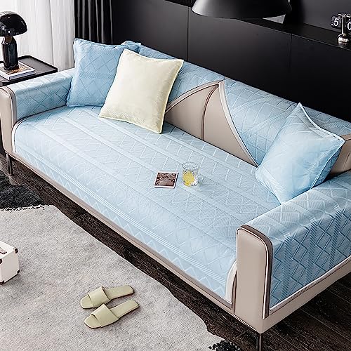 Summer Cool Sofabezug Rutschfester Eisseide Schonbezug Atmungsaktiv Erfrischend Eckcouch Protector Modularer Möbelbezug für Hunde Katzen Haustiere Pflegeleicht Summer Cool Sofabezug Rutschfester Eisseide Schonbezug Atmungsaktiv Erfrischend Eckcouch Protector Modularer Möbelbezug für Hunde Katzen Haustiere Pflegeleicht von Generisch