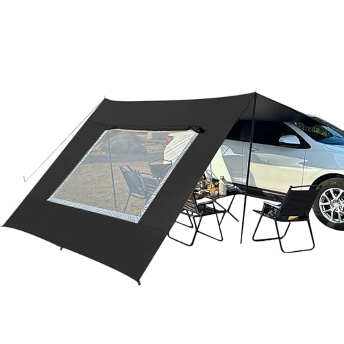 Sun Shade Canopy Shelter - Auto -Markise -, Faltbare UV -resistente Auto -Markise Mit Bildschirm Zum Überlandungs ​​-Camping -Fischerei -Picknicks Strandparkplatz von Generisch