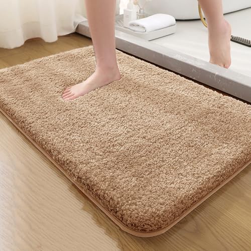 Super saugfähige, rutschfeste Badematte, maschinenwaschbar, Badezimmer-Bodenteppich für Duschwanne, Waschbecken, Dunkelgrau, 50 x 80 cm Super saugfähige, rutschfeste Badematte, maschinenwaschbar, Badezimmer-Bodenteppich für Duschwanne, Waschbecken, Dunkelgrau, 50 x 80 cm von Generisch