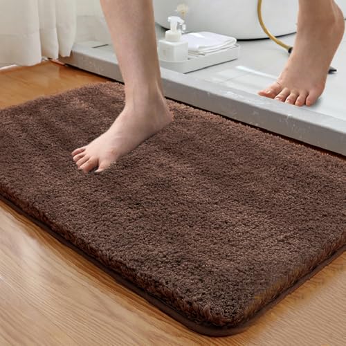 Super saugfähige, rutschfeste Badematte, maschinenwaschbar, Badezimmer-Bodenteppich für Duschwanne, Waschbecken, Dunkelgrau, 50 x 80 cm Super saugfähige, rutschfeste Badematte, maschinenwaschbar, Badezimmer-Bodenteppich für Duschwanne, Waschbecken, Dunkelgrau, 50 x 80 cm von Generisch